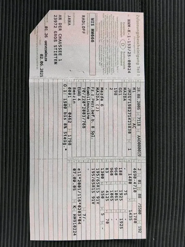Gebraucht Mazda 6 88 PS (64 kW) 2006 Grau Kombi