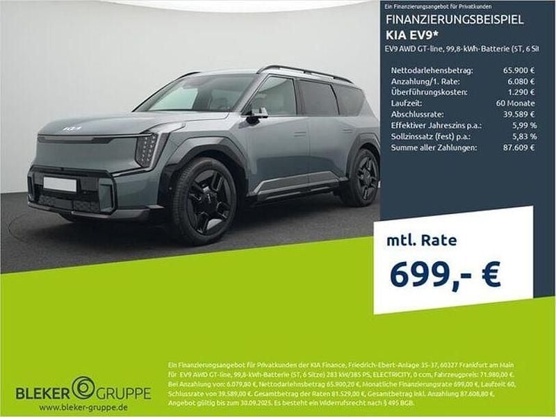 (ieg) iceberg green m Gebraucht 2025 Kia EV9 GT-Line SUV | 71.980 € (Guter Preis) - Bild 1/3