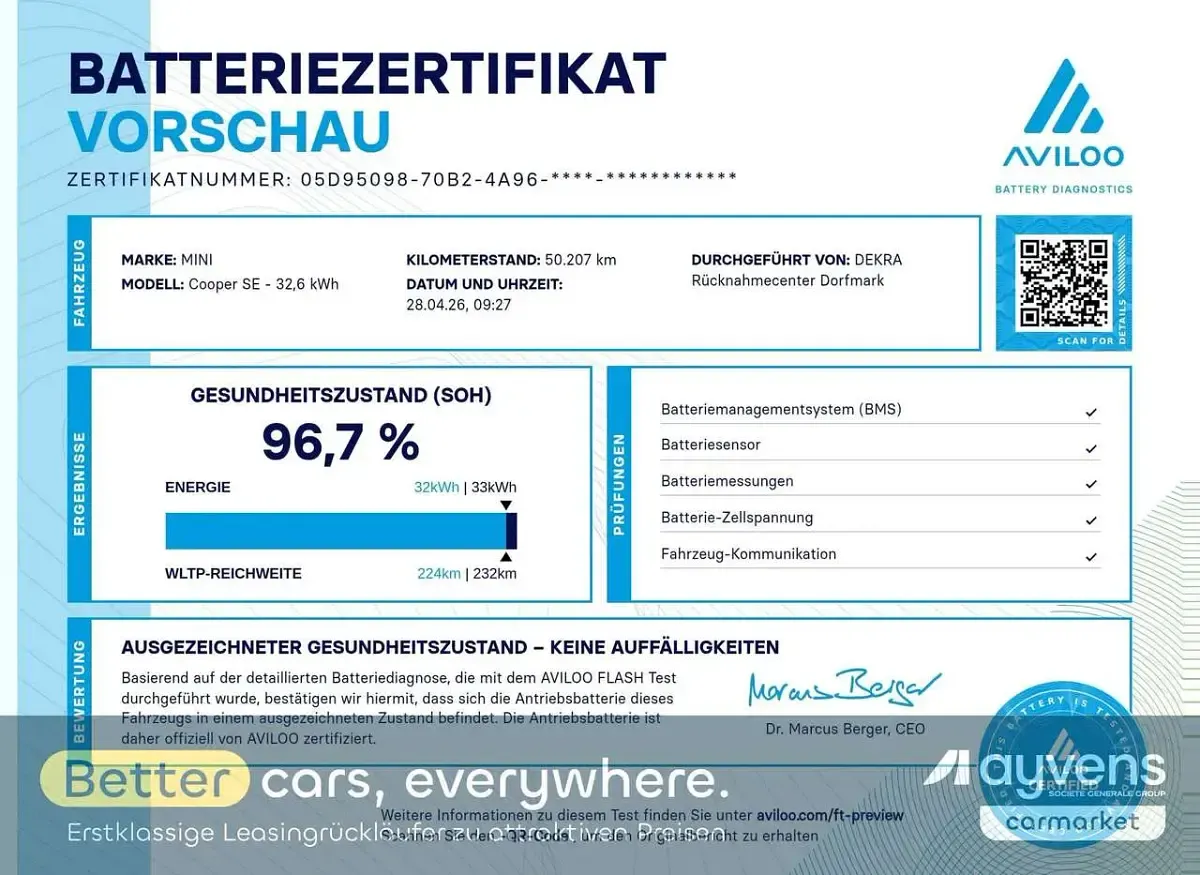 Usata Mini Cooper SE Essential 135 kW (184 CV) 2023 Argento Utilitaria