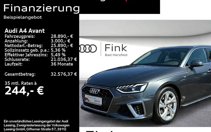 Gebraucht Audi A4 S-Line 204 PS (150 kW) 2023 Kombi