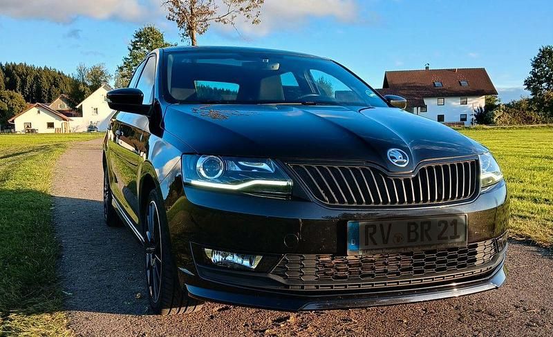 Schwarz Gebraucht 2018 Skoda Rapid Monte Carlo Limousine | 13.000 € (Etwas zu teuer) - Bild 1/4
