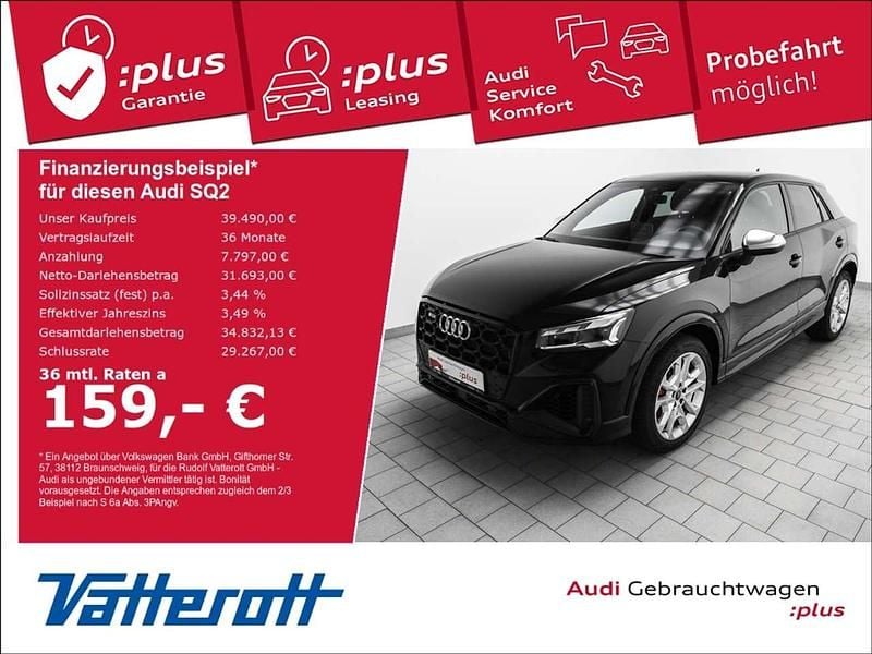 Mythosschwarz metallic Gebraucht 2024 Audi SQ2 Advanced SUV | 39.490 € (Guter Preis) - Bild 1/4