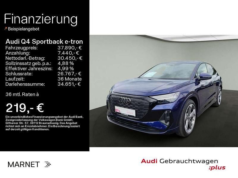 Navarrablau metallic Gebraucht 2022 Audi Q4 e-tron S-Line SUV | 37.890 € (Guter Preis) - Bild 1/4