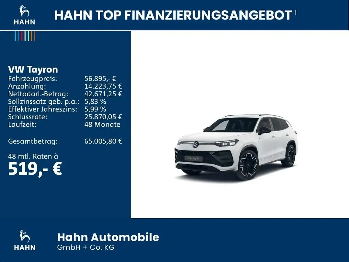 Gebraucht VW Tayron R-line 265 PS (194 kW) 2026 Weiß SUV