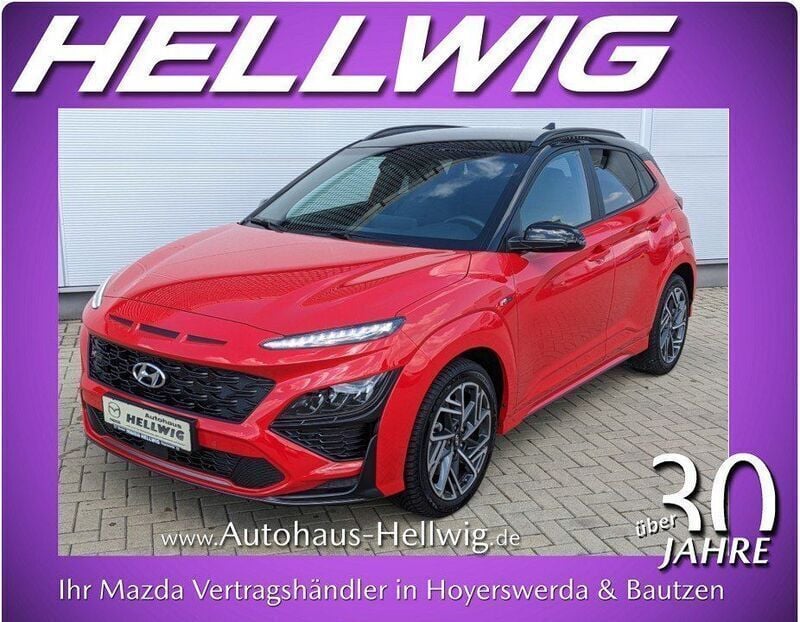 Ignite flame (metallic) Gebraucht 2023 Hyundai Kona N Line SUV | 27.480 € (Superpreis) - Bild 1/4