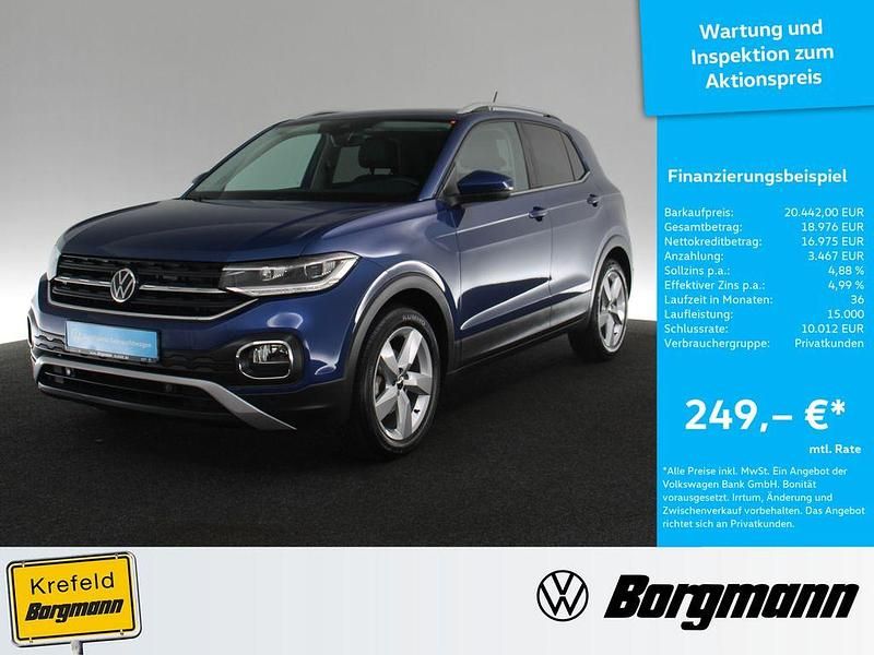 Blau Gebraucht 2021 VW T-Cross Style SUV | 20.442 € (Fairer Preis) - Bild 1/4