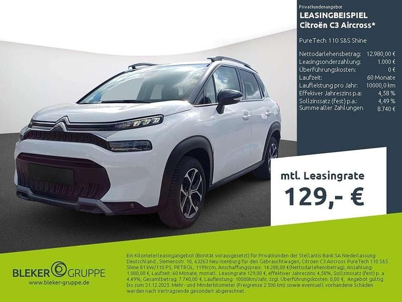 Gebraucht Citroën C3 Aircross Shine 110 PS (80 kW) 2023 Weiß SUV