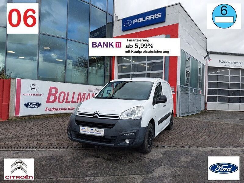 Weiß Gebraucht 2017 Citroën Berlingo Business Class Van / Kleinbus | 13.950 € - Bild 1/4