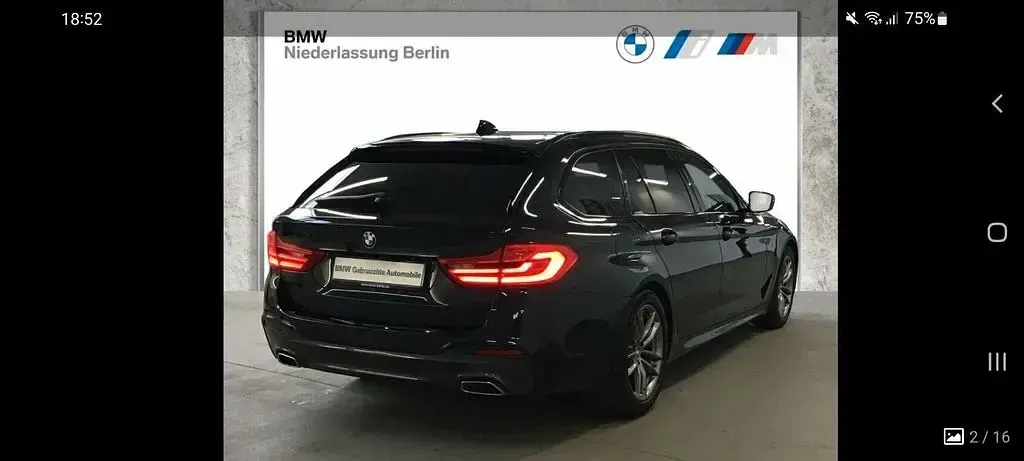 Gebraucht BMW 520 M Sport 190 PS (139 kW) 2018 Schwarz Kombi
