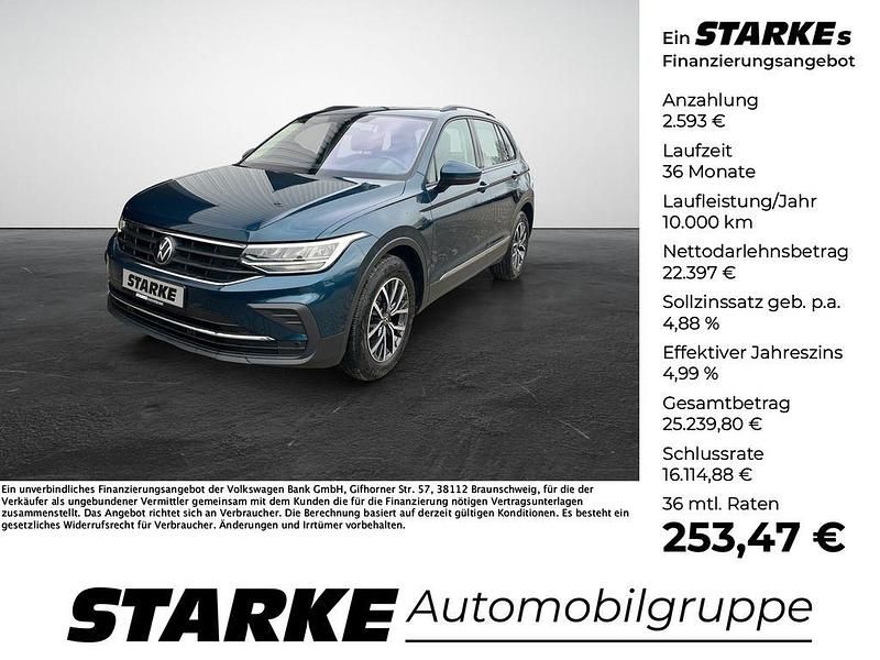 Gebraucht VW Tiguan S 150 PS (110 kW) 2022 Blau SUV
