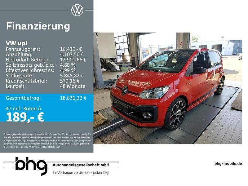 Rot Gebraucht 2021 VW up! GTI Kleinwagen | 16.430 € (Fairer Preis) - Bild 1/4