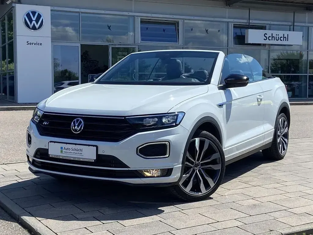 Gebraucht VW T-Roc Cabriolet R-line 150 PS (110 kW) 2021 Weiß Cabrio