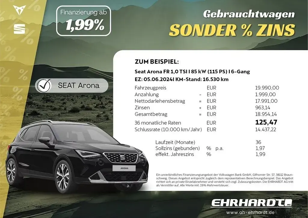Gebraucht Seat Arona FR 150 PS (110 kW) 2023 Blau SUV