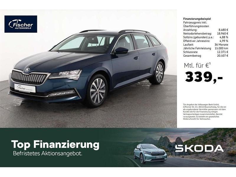 Blau Gebraucht 2022 Skoda Superb Ambition Kombi | 27.440 € (Fairer Preis) - Bild 1/4