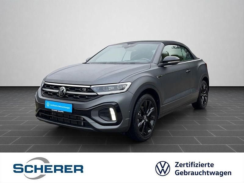 Indiumgrau matt/schwarz Gebraucht 2023 VW T-Roc Cabriolet Edition Cabrio | 31.900 € (Fairer Preis) - Bild 1/4
