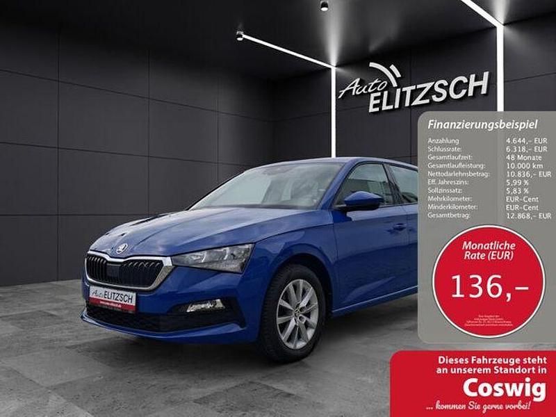 Blau Gebraucht 2021 Skoda Scala Ambition Kleinwagen | 15.480 € (Fairer Preis) - Bild 1/4