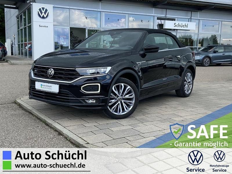 Schwarz Gebraucht 2021 VW T-Roc Cabriolet R-line Cabrio | 28.770 € (Fairer Preis) - Bild 1/4