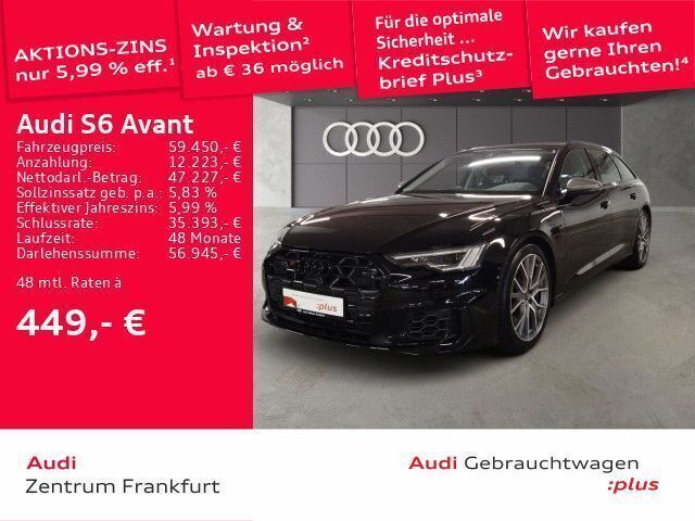 Brillantschwarz Gebraucht 2023 Audi S6 Sport Kombi | 59.850 € (Superpreis) - Bild 1/2