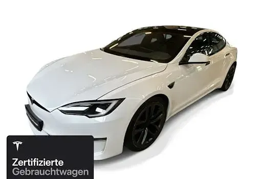 Gebraucht Tesla Model S Plaid 750 kW (1020 PS) 2022 Weiß Kleinwagen