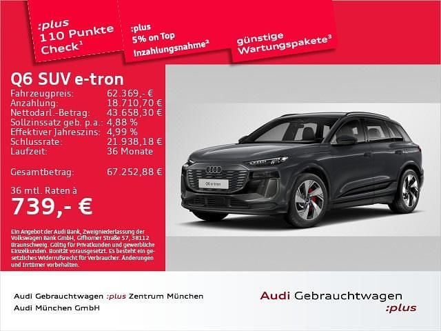 Magnetgrau Gebraucht 2024 Audi Q6 e-tron Ambiente SUV | 62.369 € (Guter Preis) - Bild 1/1