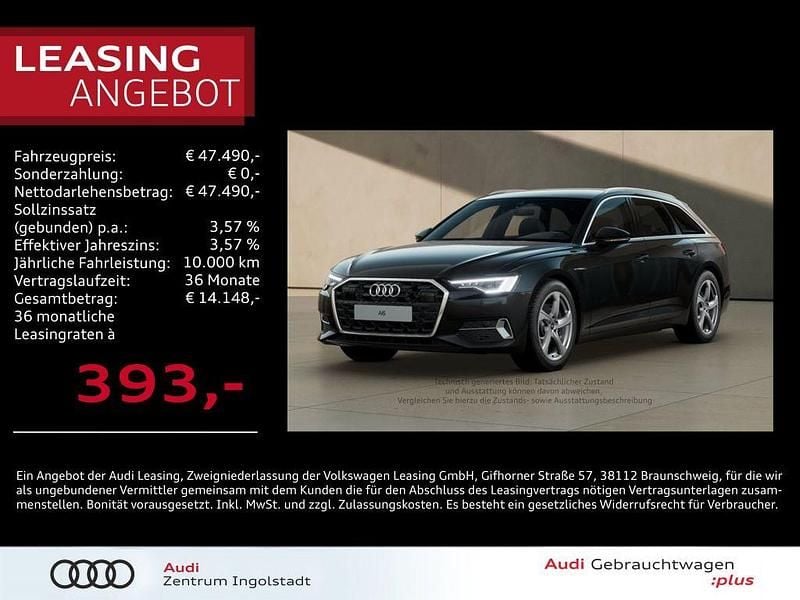 Mythosschwarz metallic Gebraucht 2025 Audi A6 Advanced Kombi | 47.490 € (Superpreis) - Bild 1/3