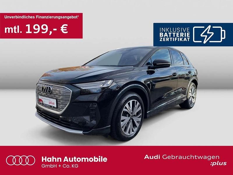Mythosschwarz metallic Gebraucht 2023 Audi Q4 e-tron Advanced SUV | 35.990 € (Etwas zu teuer) - Bild 1/3