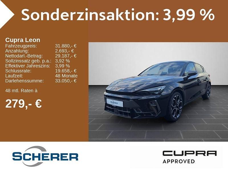 Midnight schwarz metallic (metallic) Gebraucht 2025 Cupra Leon Limousine | 31.880 € (Superpreis) - Bild 1/4