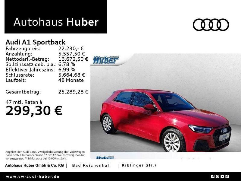 Weiß Gebraucht 2023 Audi A1 Sportback Sport Kleinwagen | 22.230 € (Fairer Preis) - Bild 1/4
