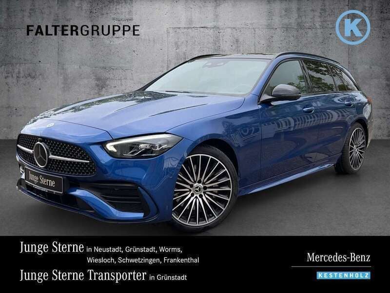 Spektralblau Gebraucht 2023 Mercedes C300 AMG Kombi | 49.880 € - Bild 1/4
