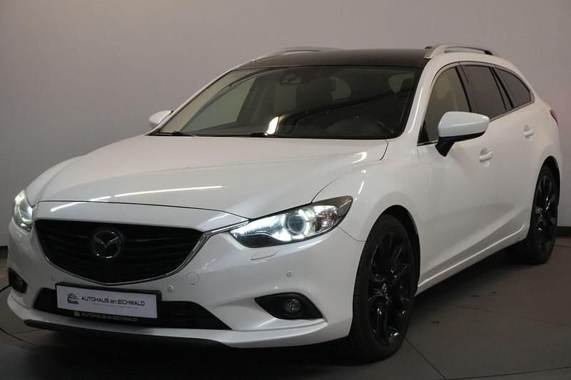 Weiß Gebraucht 2013 Mazda 6 Sports-Line Kombi | 8.343 € (Guter Preis) - Bild 1/4