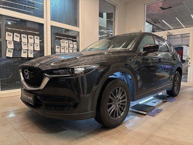 Onyxschwarz (metallic) Gebraucht 2021 Mazda CX-5 Exclusive-Line SUV | 22.950 € (Fairer Preis) - Bild 1/4