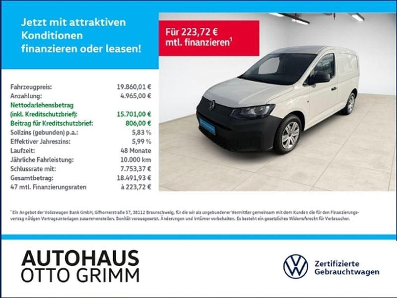 Gebraucht VW Caddy 102 PS (75 kW) 2021 Candyweiß Van / Kleinbus