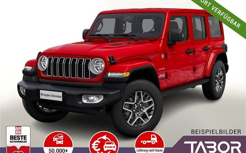Rot Neu 2025 Jeep Wrangler Sahara SUV | 54.888 € (Superpreis) - Bild 1/4