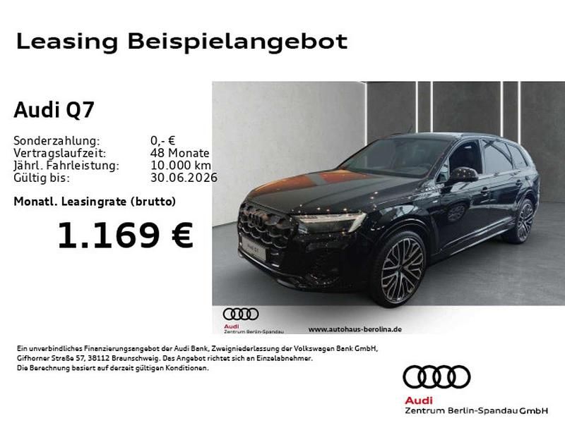 Neu Audi Q7 S-Line 286 PS (210 kW) 2025 Schwarz SUV