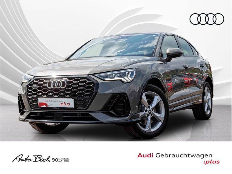 Grau (chronosgrau metallic) Gebraucht 2021 Audi Q3 Sportback S-Line SUV | 33.870 € (Superpreis) - Bild 1/4