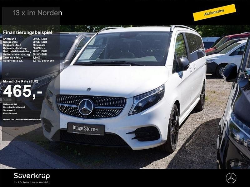 Weiß Gebraucht 2023 Mercedes V220 AMG Van / Kleinbus | 57.890 € (Fairer Preis) - Bild 1/4