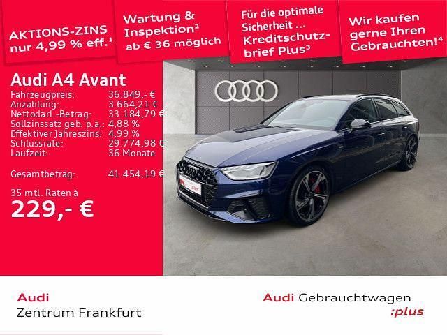 Blau Gebraucht 2024 Audi A4 S-Line Kombi | 36.849 € (Fairer Preis) - Bild 1/3