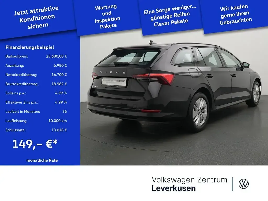 Usata Skoda Octavia Ambition 150 CV (110 kW) 2024 Nero Station wagon