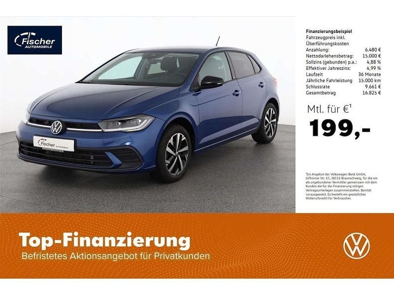 Blau Gebraucht 2024 VW Polo Move Kleinwagen | 21.480 € (Fairer Preis) - Bild 1/4