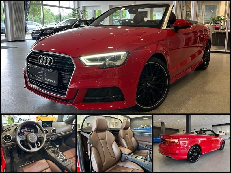 Tangorot metallic (metallic) Gebraucht 2020 Audi A3 Cabriolet S-Line Cabrio | 27.490 € (Fairer Preis) - Bild 1/3