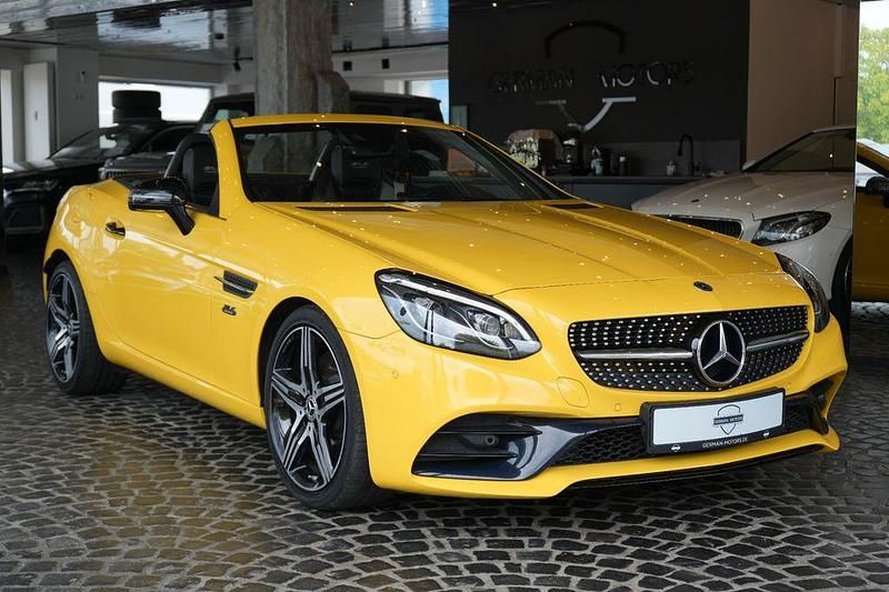 Gelb Gebraucht 2019 Mercedes SLC300 AMG line Cabrio | 41.999 € (Fairer Preis) - Bild 1/4