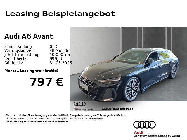 Schwarz Neu 2025 Audi A6 S-Line Kombi | 77.888 € (Superpreis) - Bild 1/4