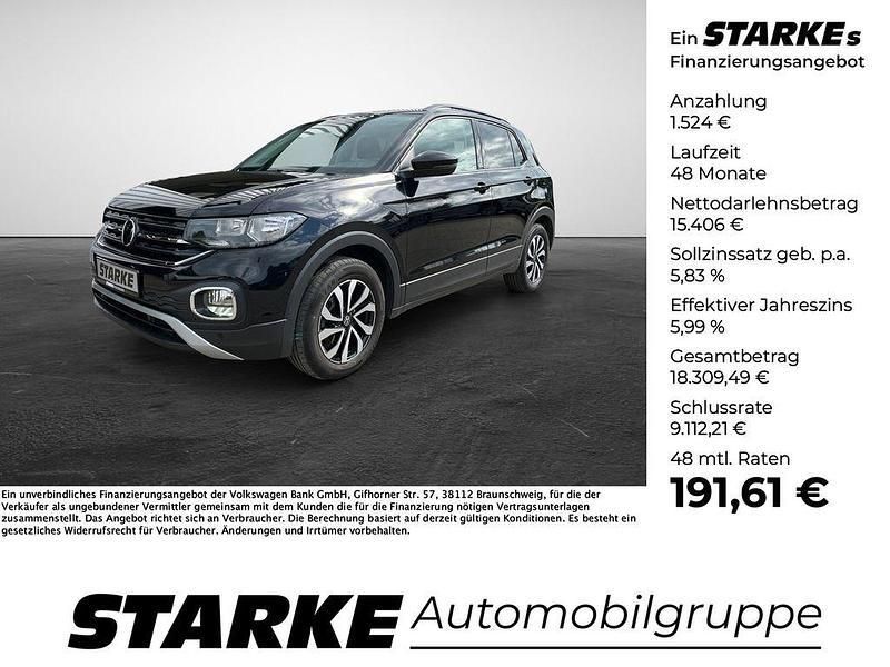 Schwarz Gebraucht 2021 VW T-Cross Active SUV | 16.930 € (Fairer Preis) - Bild 1/4