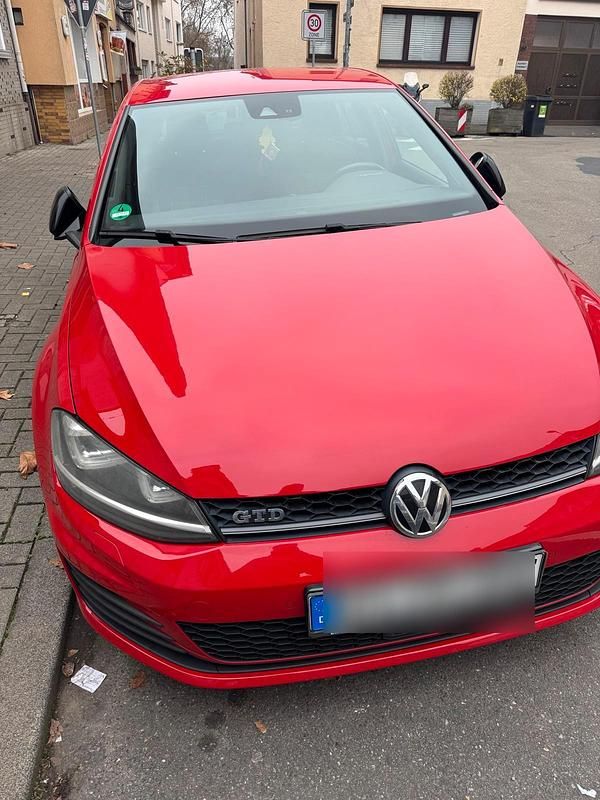 Rot Gebraucht 2013 VW Golf GTD Limousine | 10.500 € - Bild 1/4