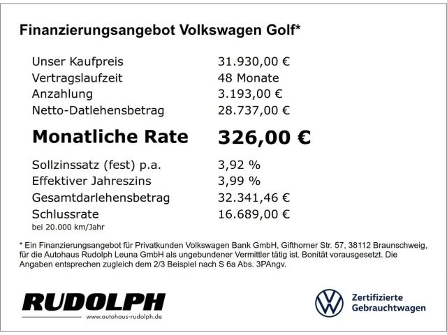 Gebraucht VW Golf VIII Move 150 PS (110 kW) 2023 Blau Kombi