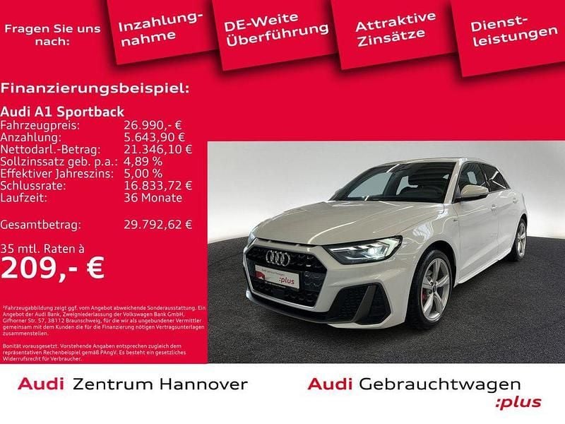 Grau Gebraucht 2025 Audi A1 Sportback S-Line Kleinwagen | 26.990 € (Guter Preis) - Bild 1/4