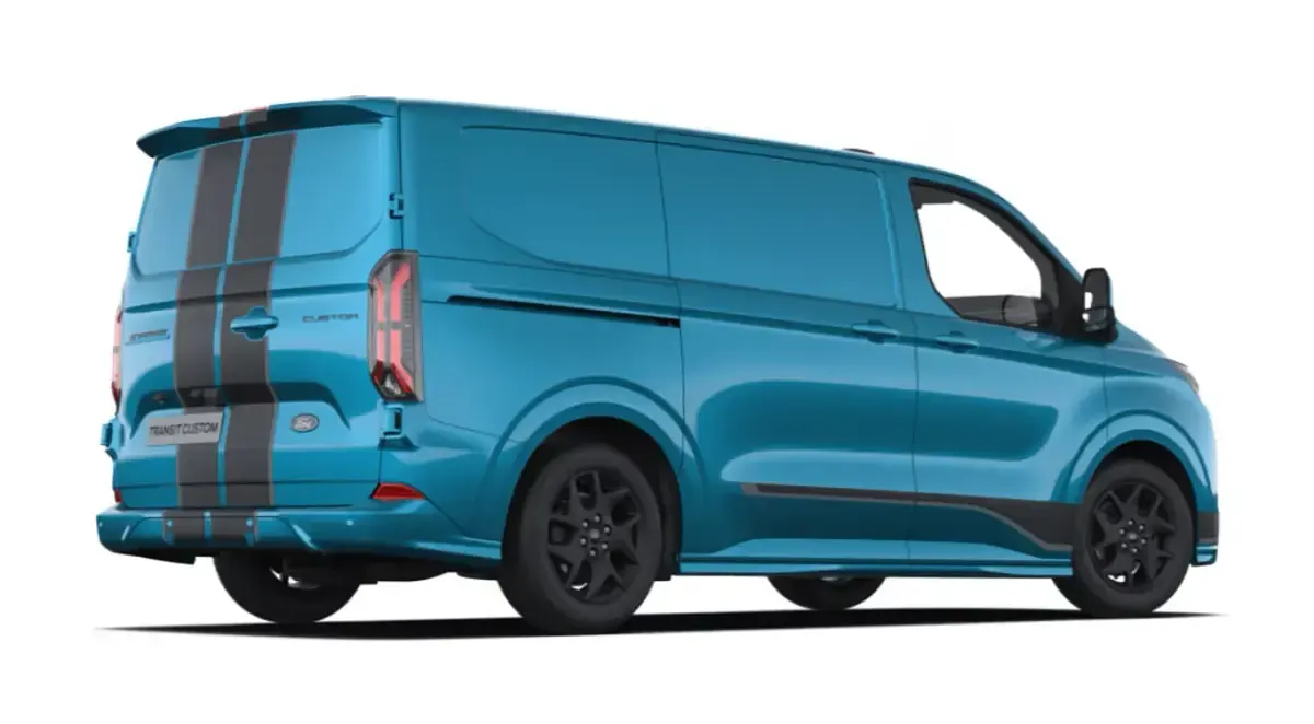 Neu Ford E-Transit Sport 160 kW (218 PS) 2026 Blau Van