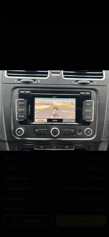 Gebraucht VW Golf VI 105 PS (77 kW) 2010 Silber Kleinwagen