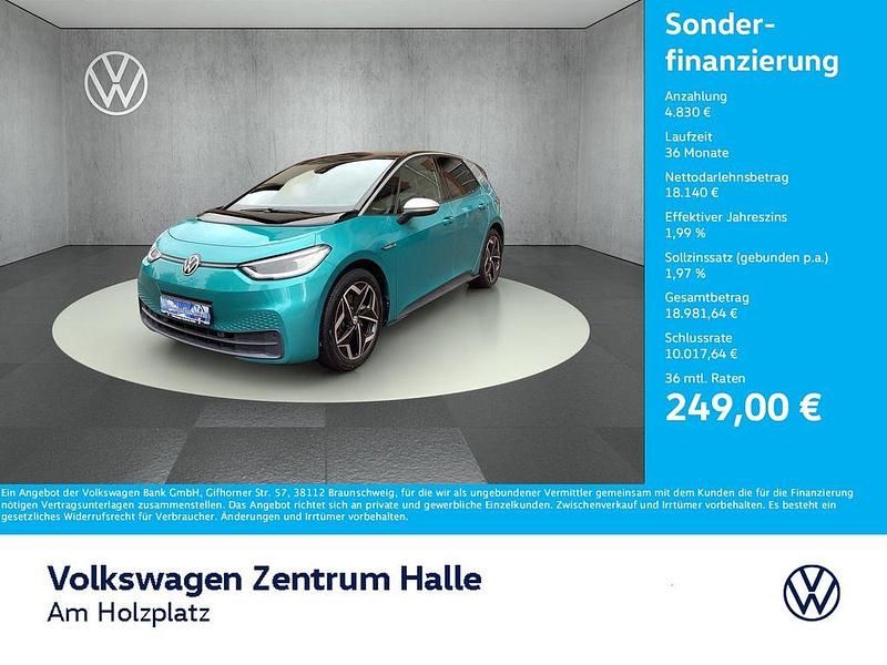 Makenatürkis metallic Gebraucht 2020 VW ID.3 Pro Performance Kleinwagen | 22.970 € (Etwas zu teuer) - Bild 1/4