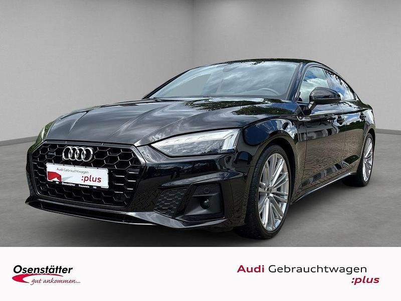 Schwarz Gebraucht 2021 Audi A5 Sportback S-Line Limousine | 36.540 € (Fairer Preis) - Bild 1/4